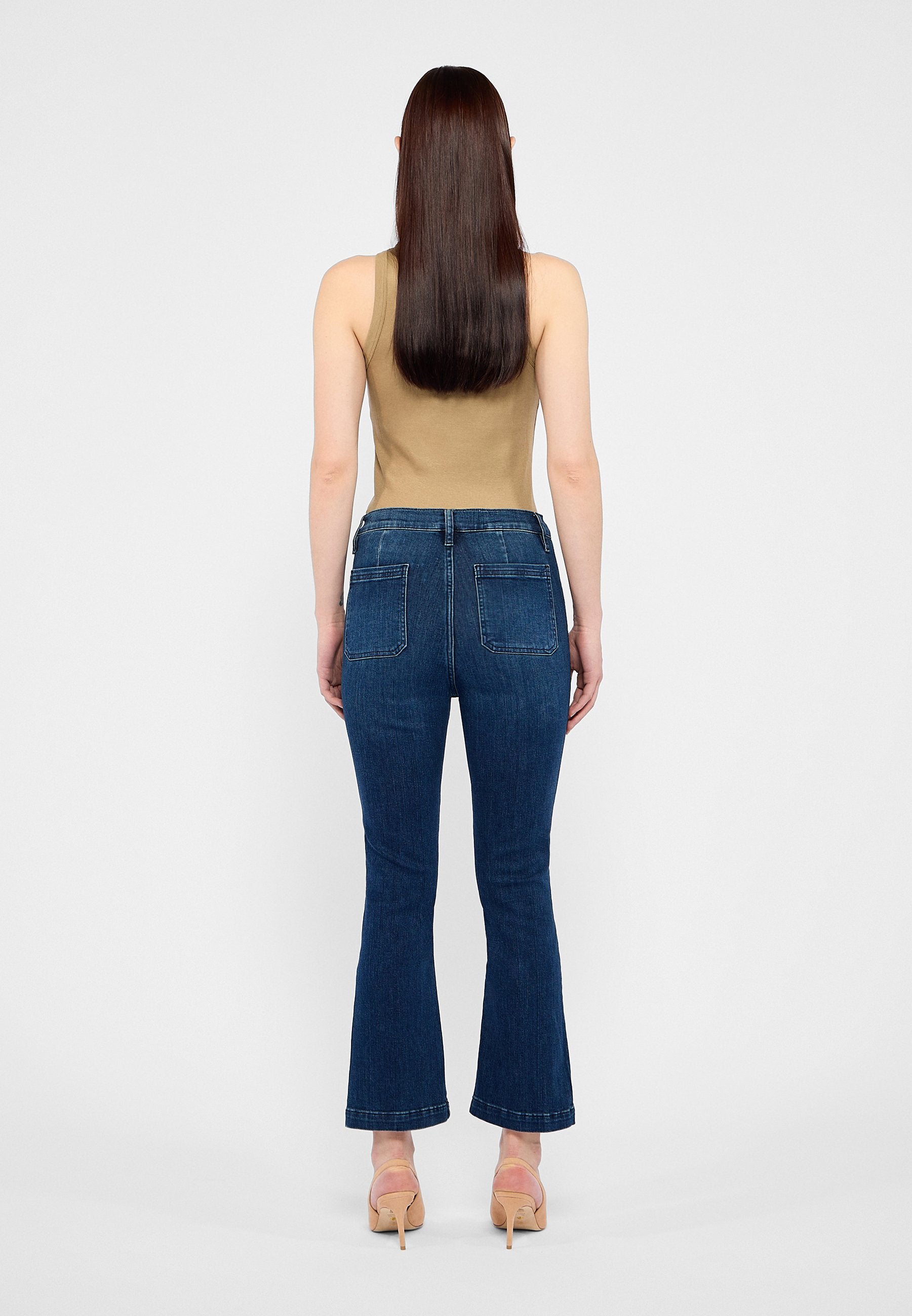 FRAME LE BARDOT CROP MINI EXPOSED FLY