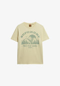 Superdry & Co LO-FI OUTDOOR MONO RELAXED - Print T-shirt - laguna yellow marl