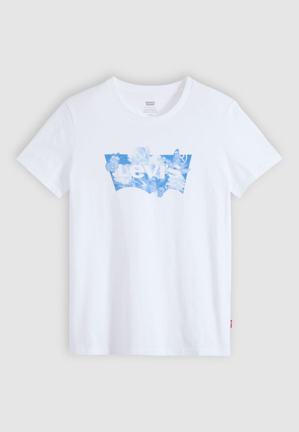 Levi's® THE PERFECT TEE - Print T-shirt - blurry flower field bw bright white