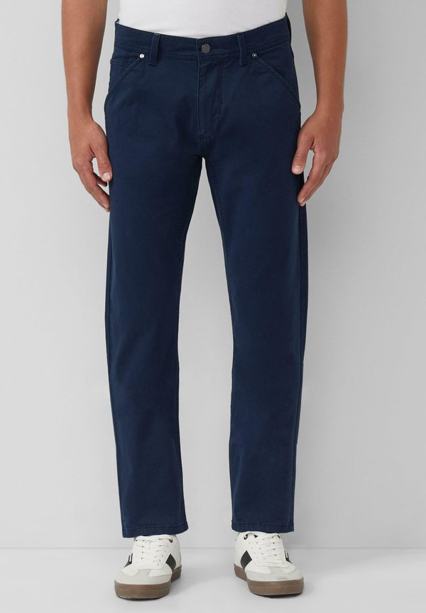 s.Oliver MIT ZIERNAHT - Trousers - navy