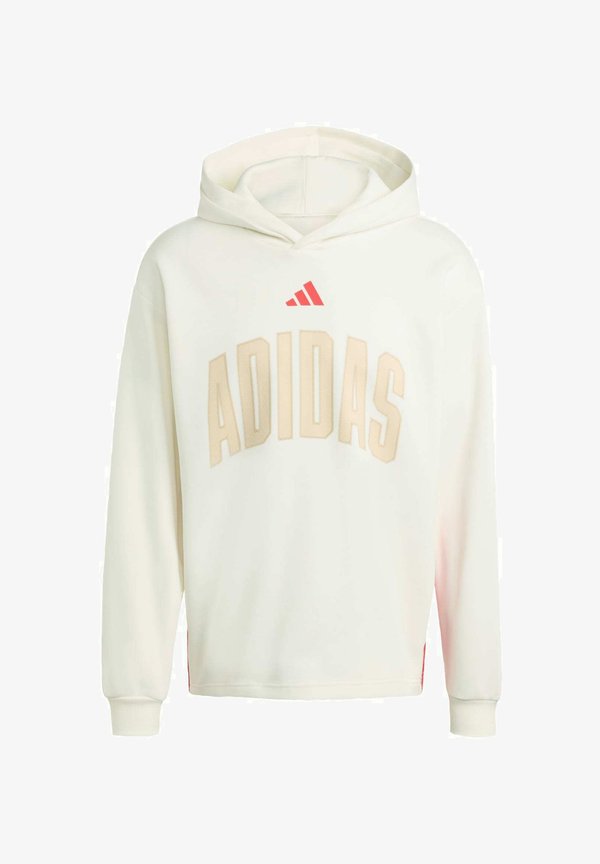 adidas Sportswear STADIUM GRAPHIC - Hoodie - off white pure ruby