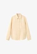 Mango ADULT - Button-down blouse - light yellow