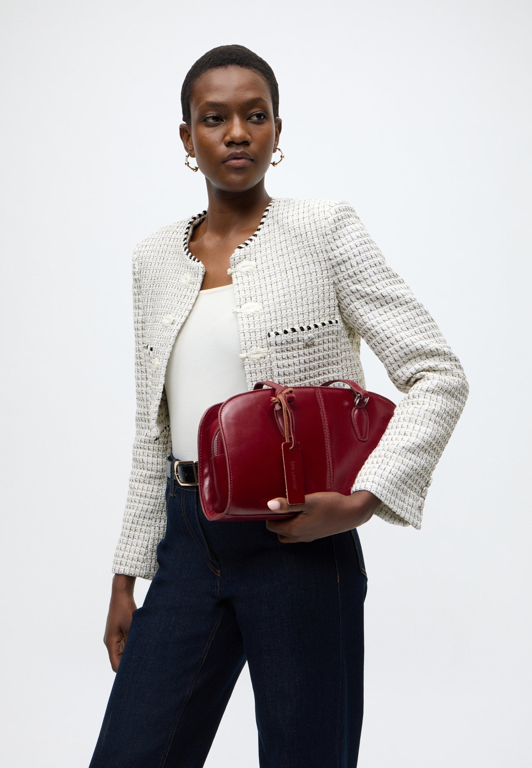 Bardot FLORINE CROPPED BOUCLE JACKET
