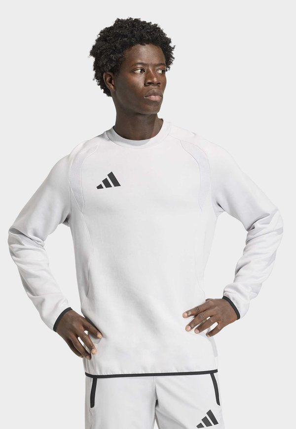 adidas Performance TIRO TRAVEL CREW - Sweatshirt - team light grey/black