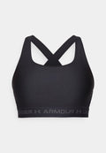 Under Armour CROSSBACK MID - Medium support sports bra - schwarz