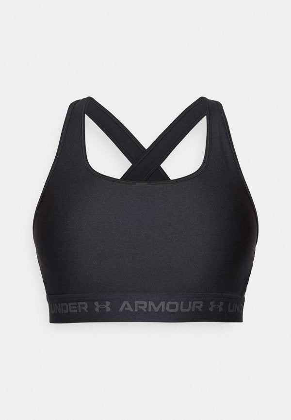 Under Armour CROSSBACK MID - Medium support sports bra - schwarz