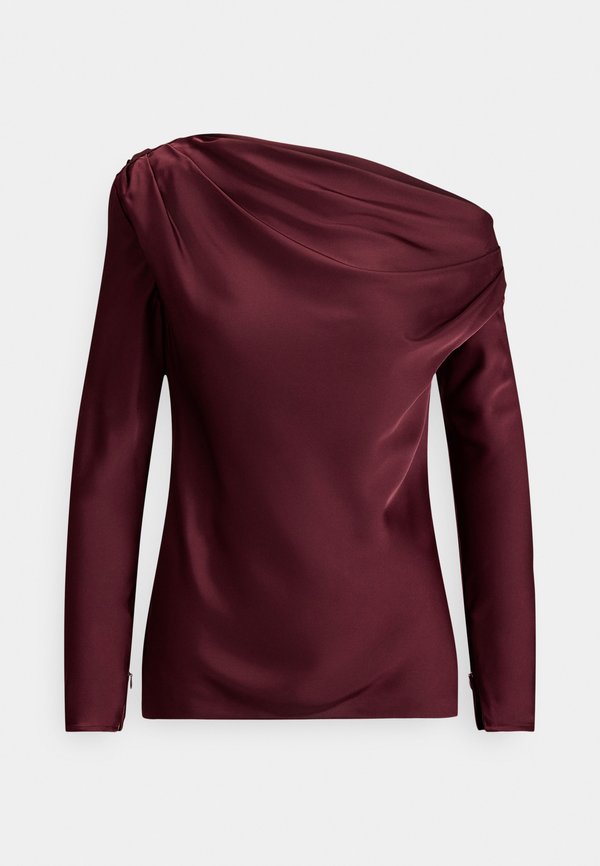 Lauren Ralph Lauren SATIN CHARMEUSE OFF-THE-SHOULDER BLOUSE