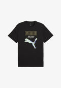 Puma GRAPHICS CYBER PUMA T-SHIRT - Print T-shirt - black
