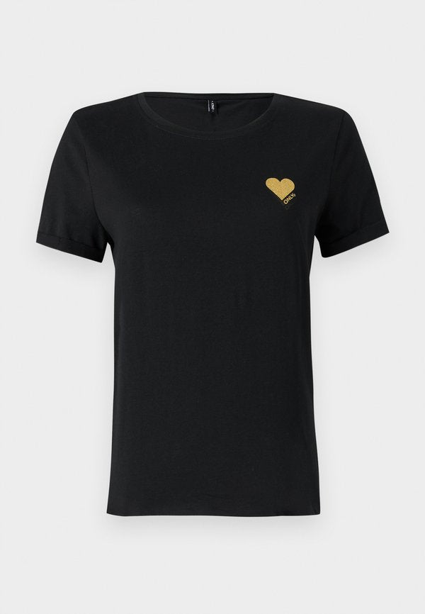 ONLY ONLKITA LIFE - Print T-shirt - black