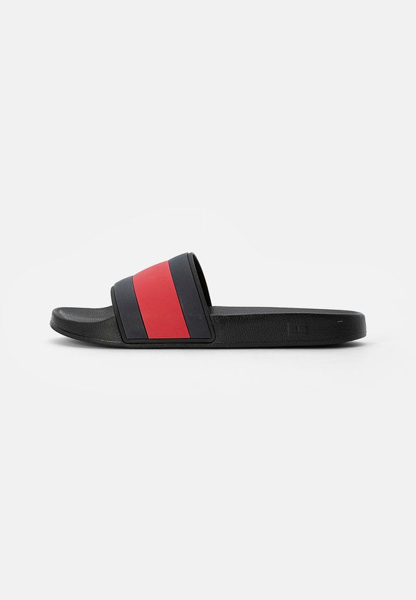 Tommy Hilfiger FLAG POOL SLIDE - Pool slides - black