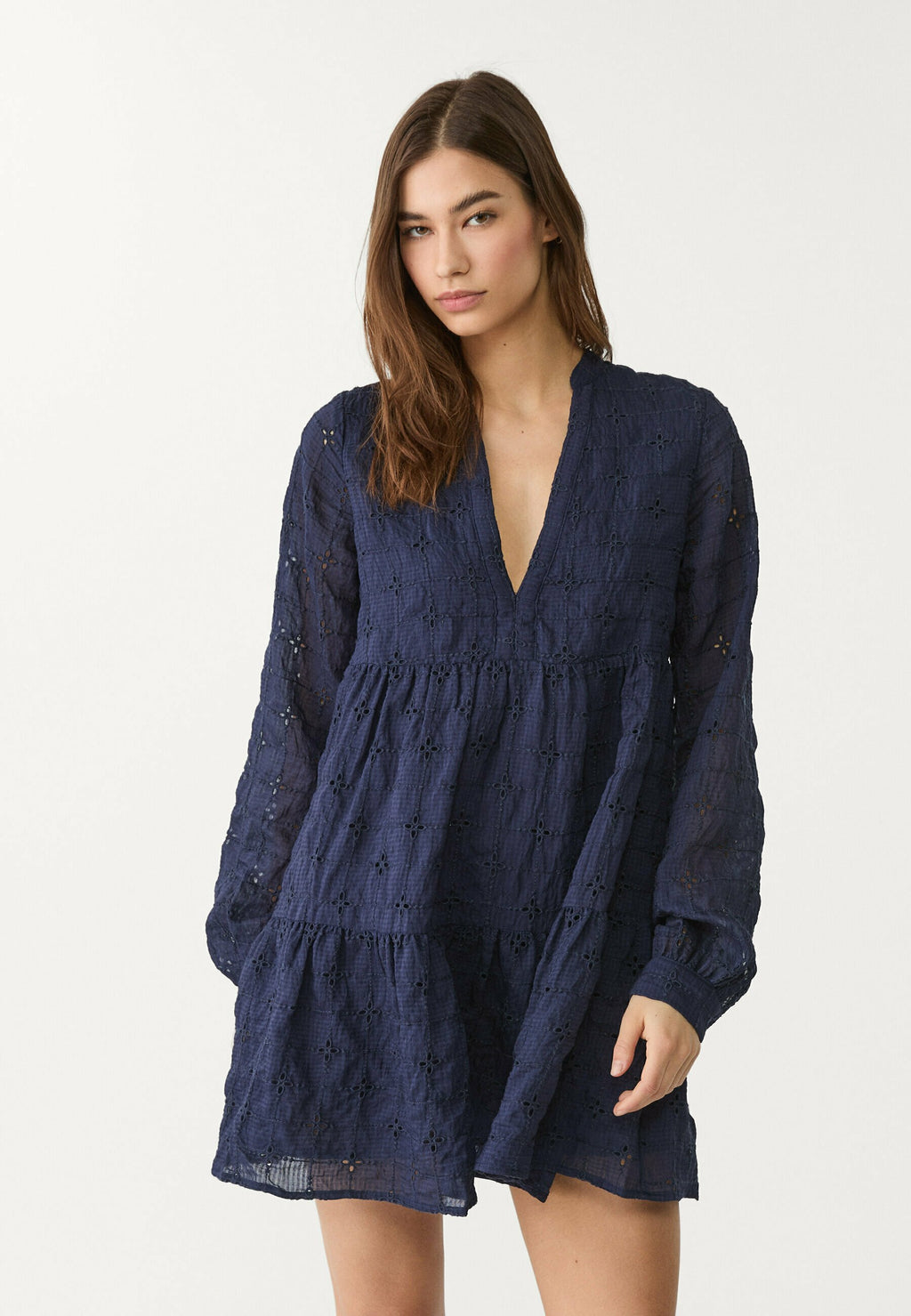 Stradivarius FLOWING WITH EMBROIDERY
