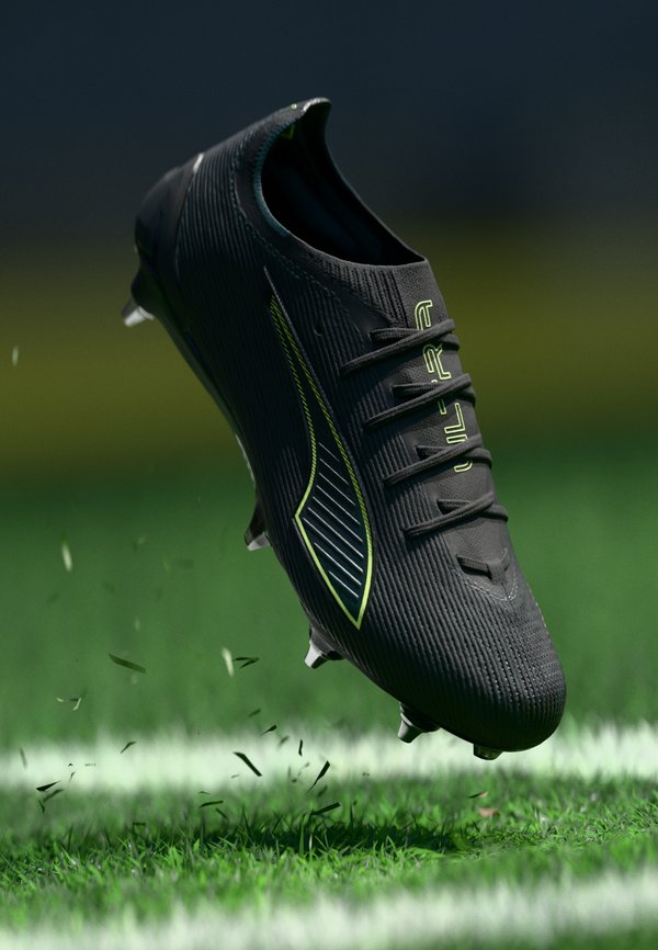 Puma ULTRA 6 ULTIMATE MXSG - Soft-ground football boots - black/fizzy light/green terrain