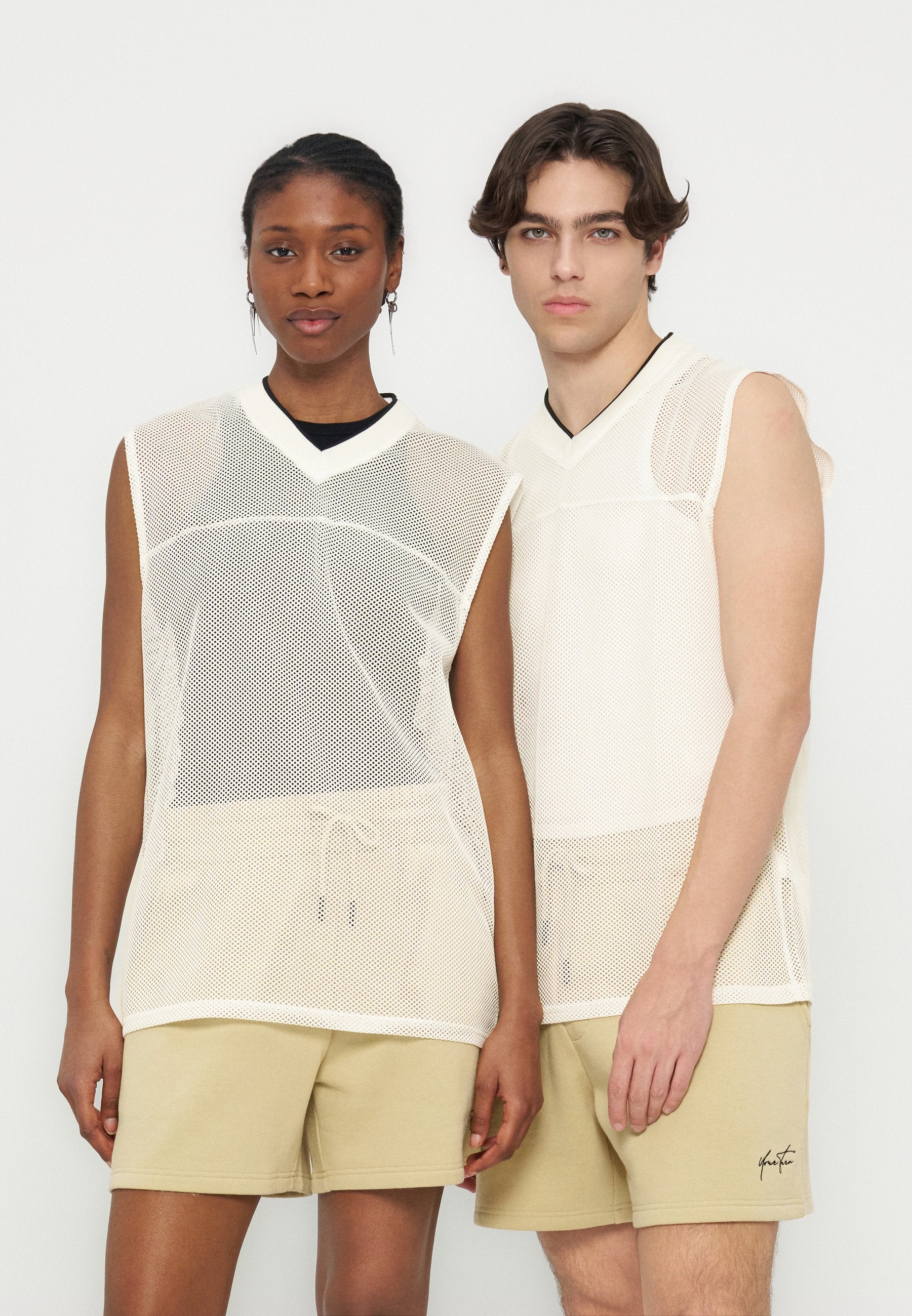 YOURTURN OVERSIZED FIT MESH TANK