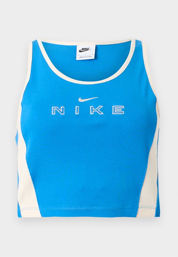 Nike Sportswear STREET CROP TANK - Top - photo blue/chalk