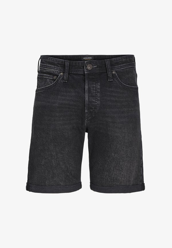 Jack & Jones Denim Regular Fit - Denim shorts - black denim pack am