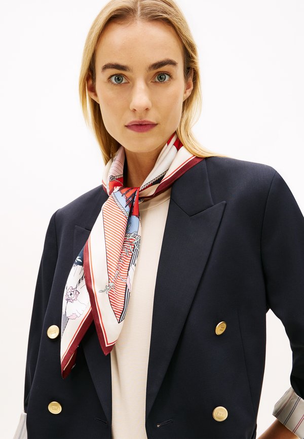 Tommy Hilfiger HILFIGER FLAG PURE SILK FLORAL SQUARE SCARF - Foulard - multi-coloured