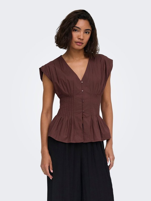 ONLY ONLMILA - Top - brown stone