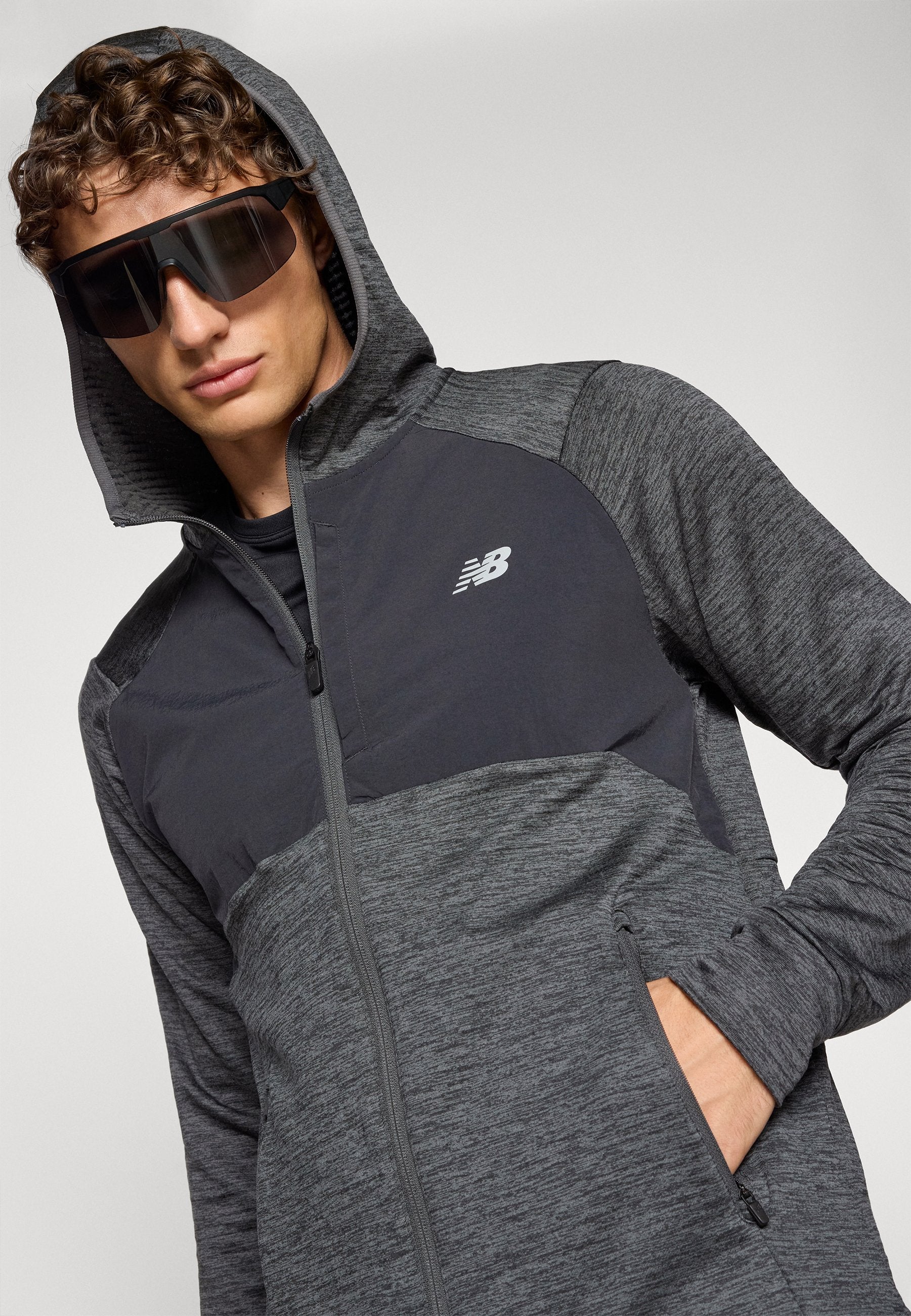 New Balance GRID HOODED FULL ZIP