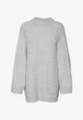 Vero Moda Knitted Knitted - Jumper - light grey melange