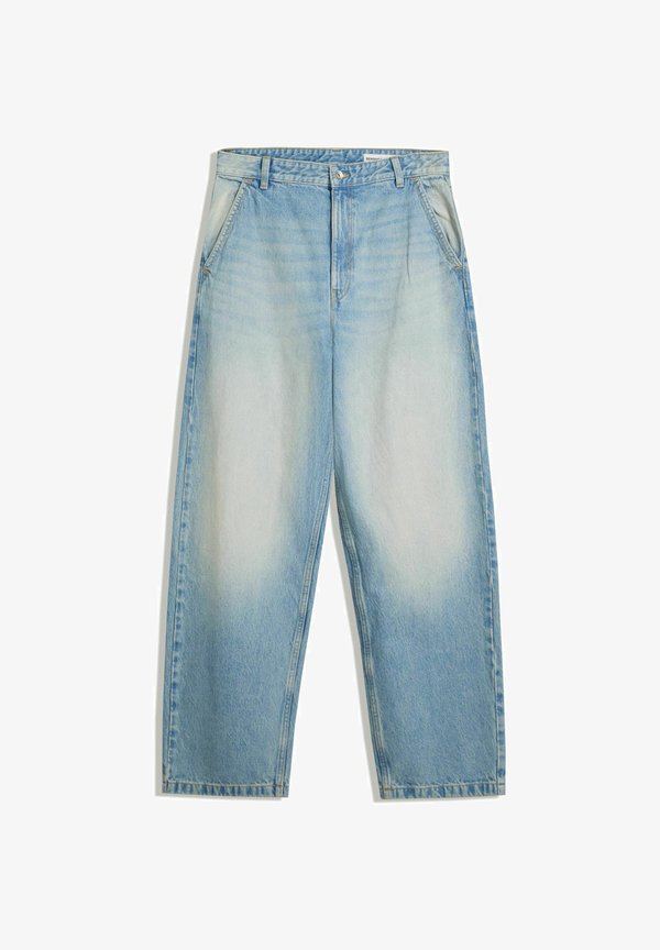 Bershka SKATER - Relaxed fit jeans - light blue denim