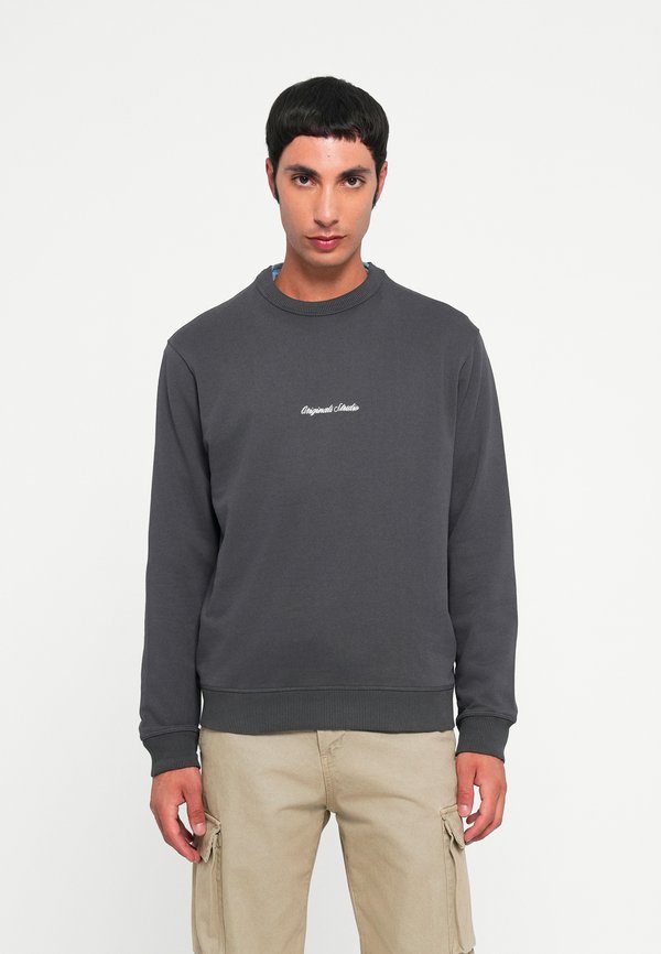 Jack & Jones JORNORREBRO EMB SWEAT CREW NOOS - Sweatshirt - asphalt