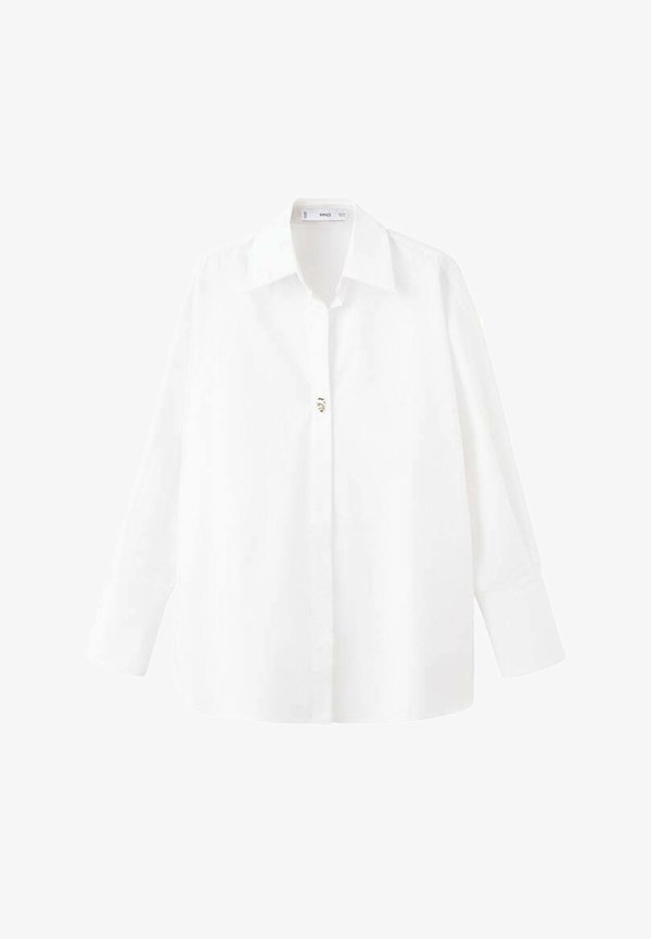 Mango Button-down blouse - white