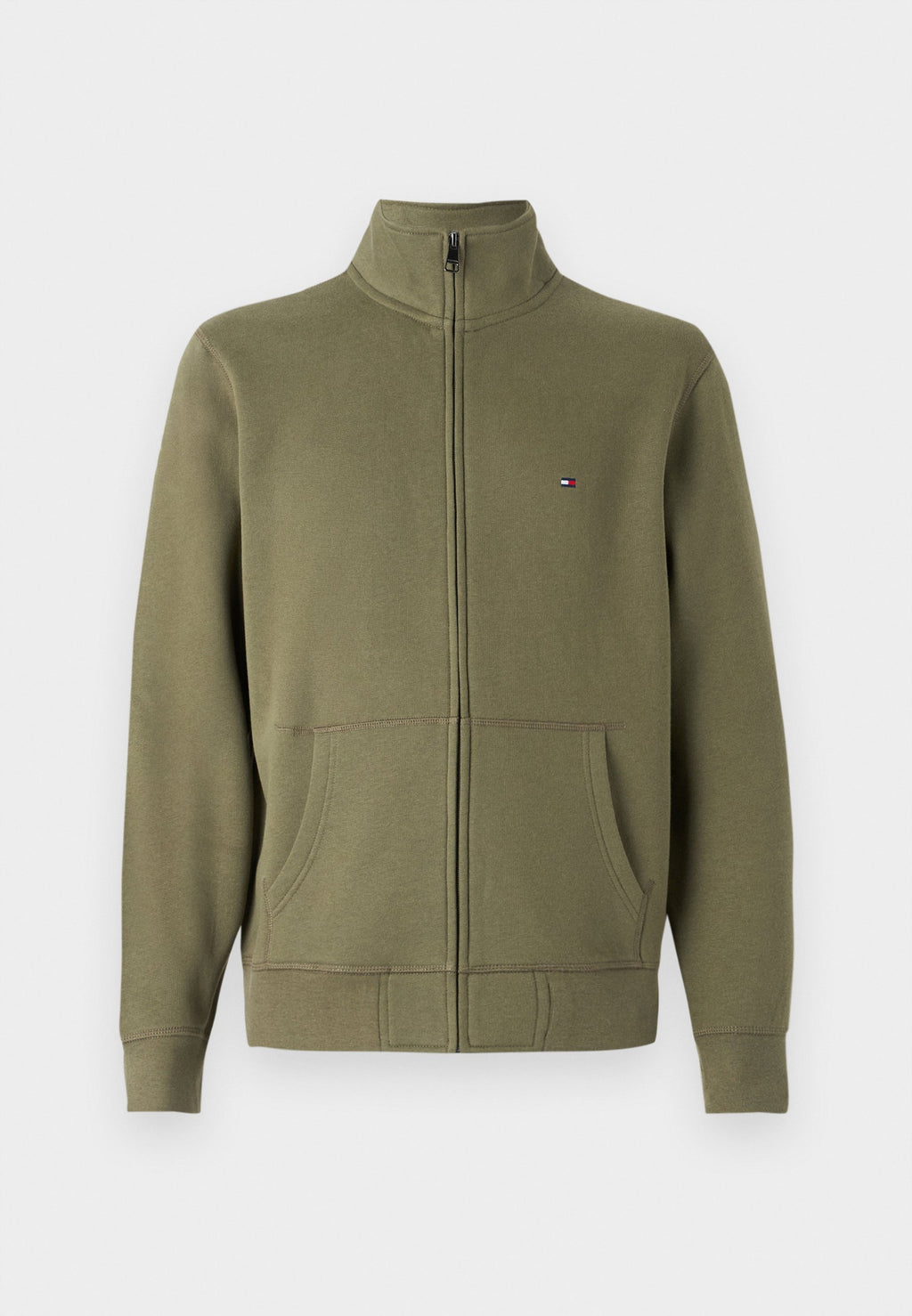 STAND-UP COLLAR ZIP-THRU FLEECE SWEATSHIRT Media 1