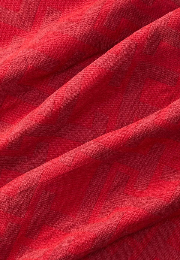 Tommy Hilfiger TH MONOGRAM JACQUARD SCARF WITH WOOL