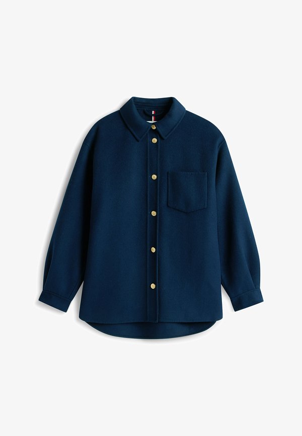 Tommy Hilfiger POCKET SHACKET - Classic coat - dark night navy