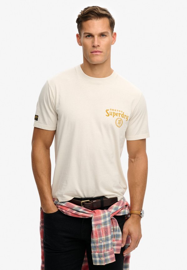 Superdry & Co TOKYO NARRATIVE - Print T-shirt - rainy day grey