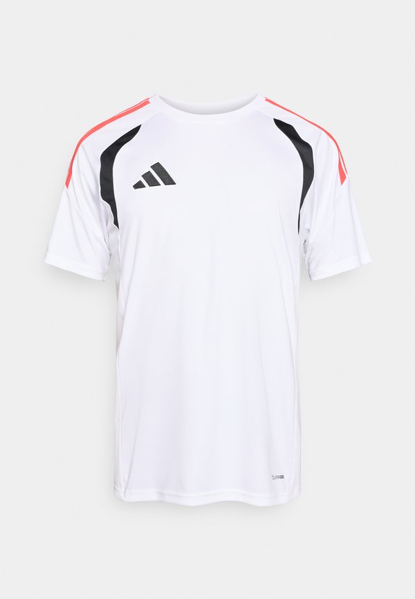 adidas Performance Sports T-shirt - white/black/semi lucid red