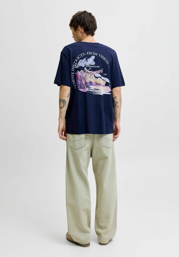 Jack & Jones T- - Print T-shirt - ocean cavern