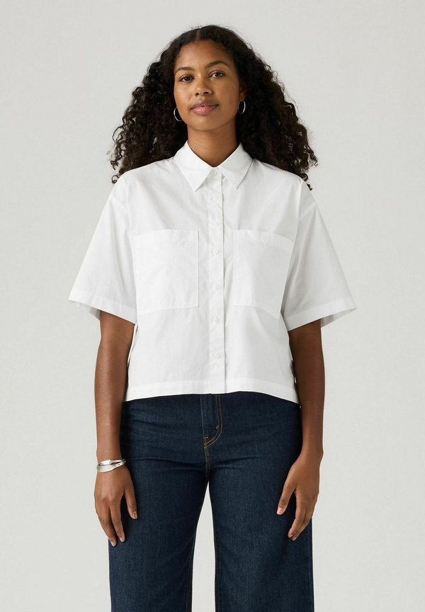 Levi's® HARLIE SS CROPPED  - Button-down blouse - bright white