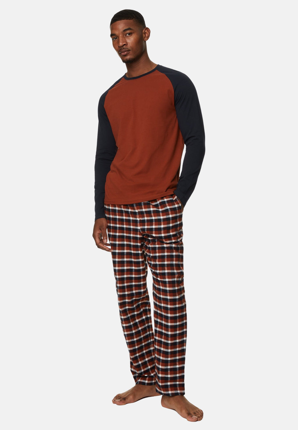 Marks & Spencer RAGLAN CHECKED SET