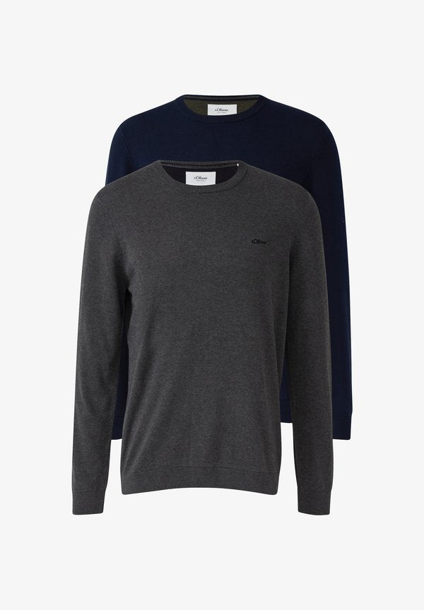 s.Oliver 2 PACK - Jumper - navy