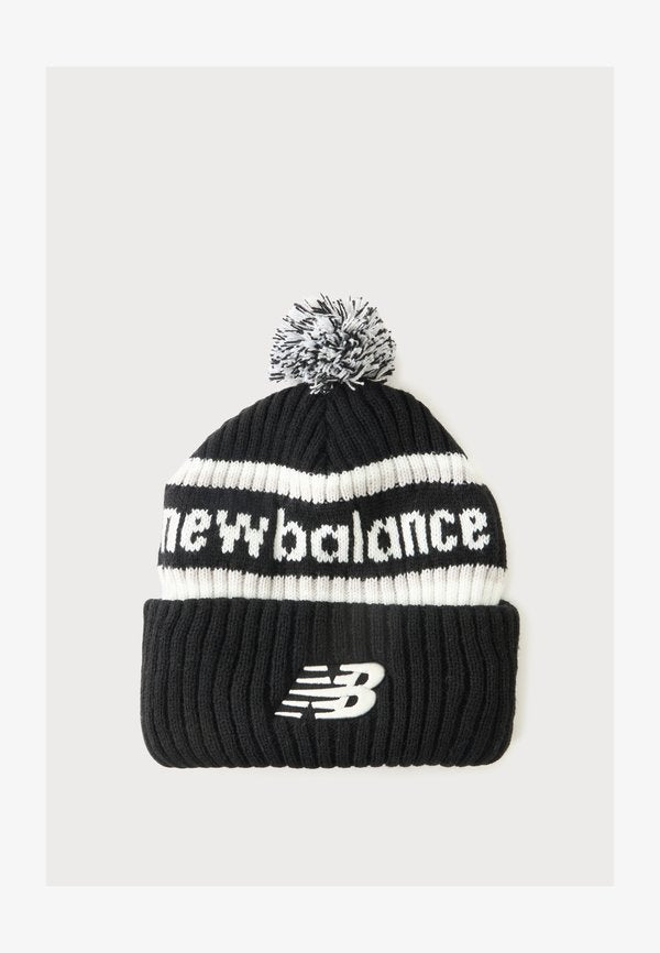 New Balance BERING ’47 CUFF UNISEX - Beanie - black/white