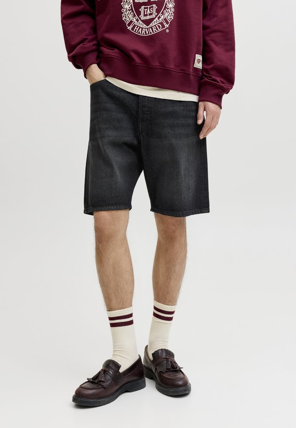 Jack & Jones TONY ORIGINAL - Denim shorts - black denim