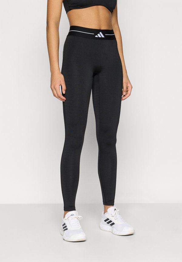 adidas Performance HYPERGLAM 3 STRIPES FULL LENGTH - Leggings - black
