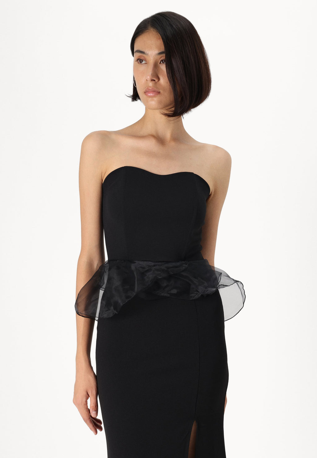 WAL G TALL AURA PEPLEM DRESS