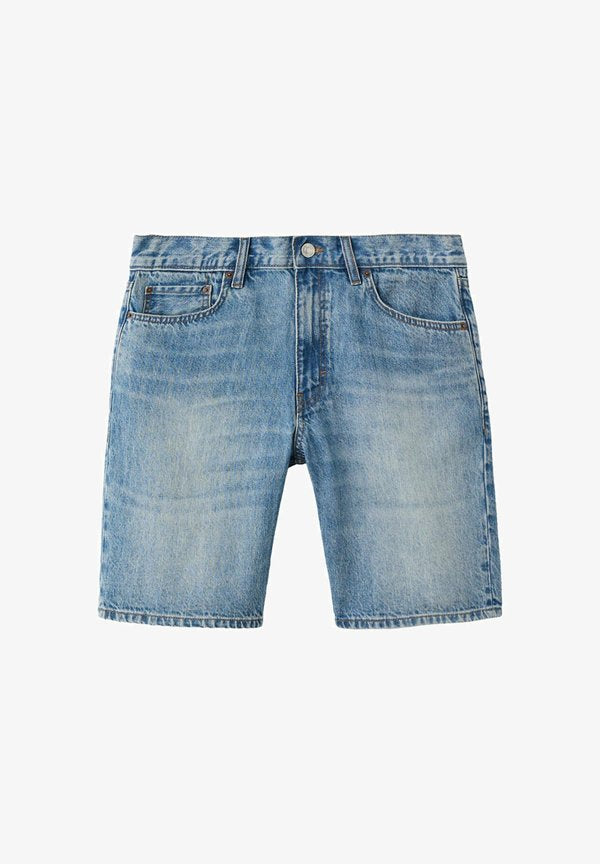 Mango ADULT - Denim shorts - blue denim