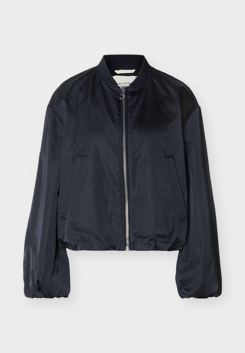 BLOUSON COLLAR WELT POCKETS DRAWSTRING AT BODY AND SLEEVE HEM Media 1