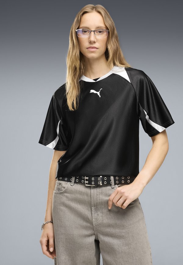 Puma STREET RELAXED JERSEY - Sports T-shirt - puma black