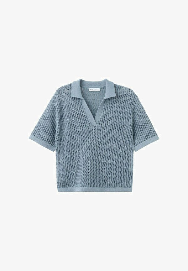 Mango Polo shirt - light blue