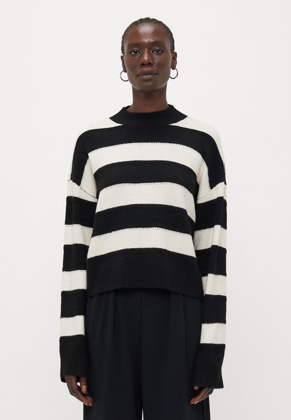 Vero Moda Tall VMINEZ HIGHNECK  - Jumper - black/birch