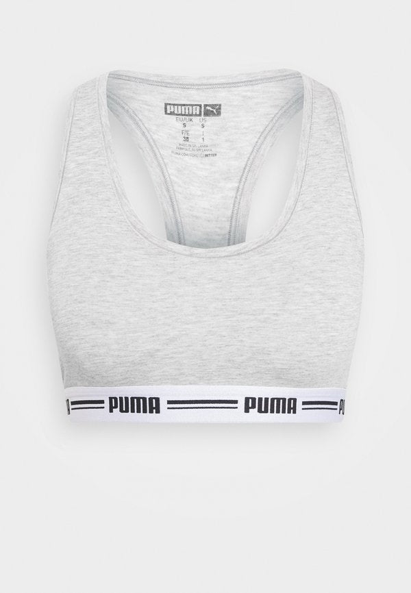 Puma WOMEN RACER BACK HANG - Bustier - grey melange