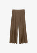 Vero Moda Wide-leg VMKAYLA Mid waist - Trousers - chocolate torte