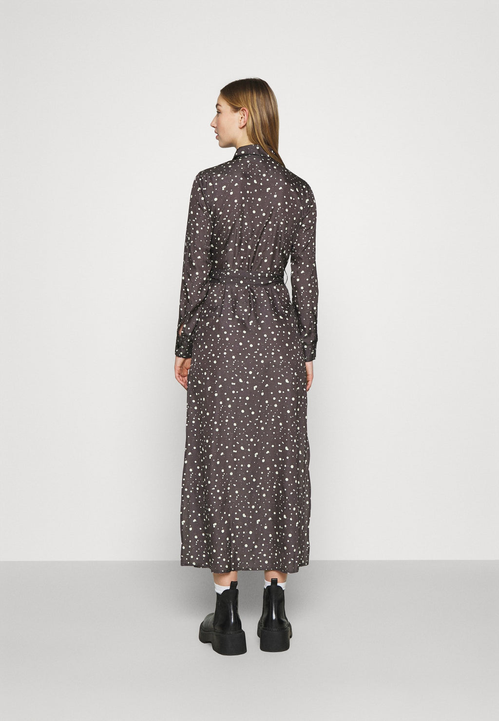 NU-IN BELTED DRESS