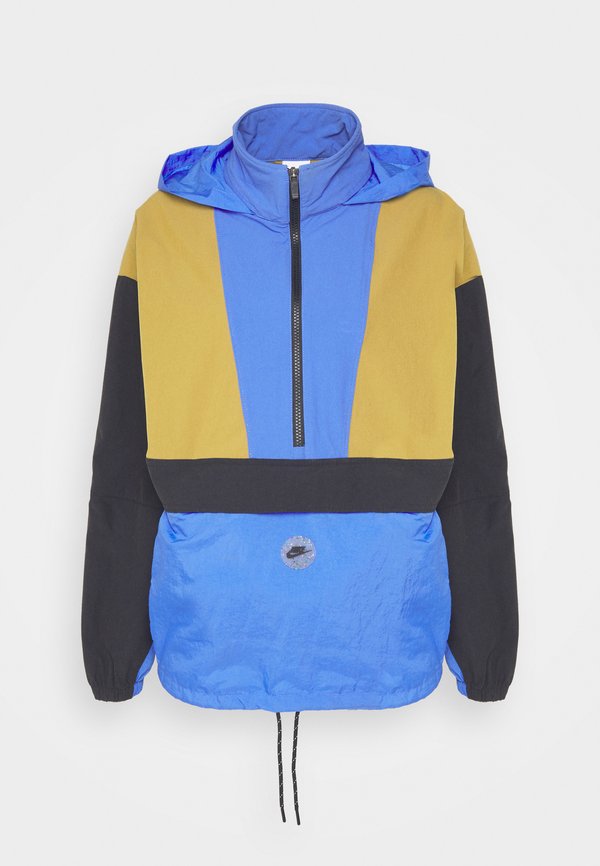 Nike Sportswear Windbreaker - medium blue/black/golden moss
