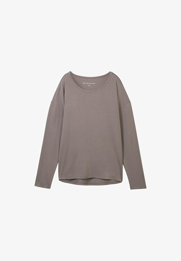 TOM TAILOR Pyjama top - grey medium solid