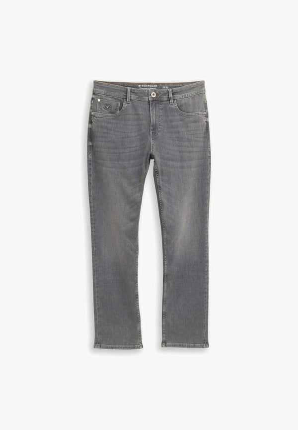 TOM TAILOR TTMARVIN STRAIGHT FIT - Straight leg jeans - grey denim